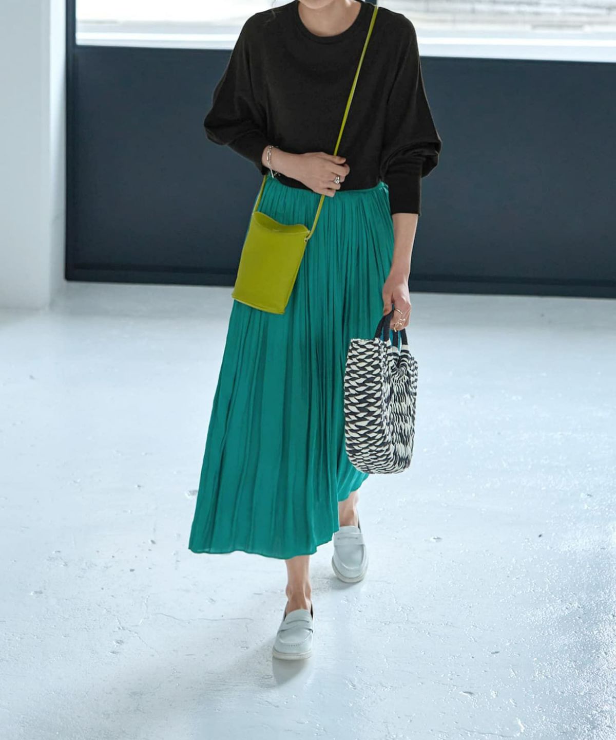 着用イメージ 167cm ブラック