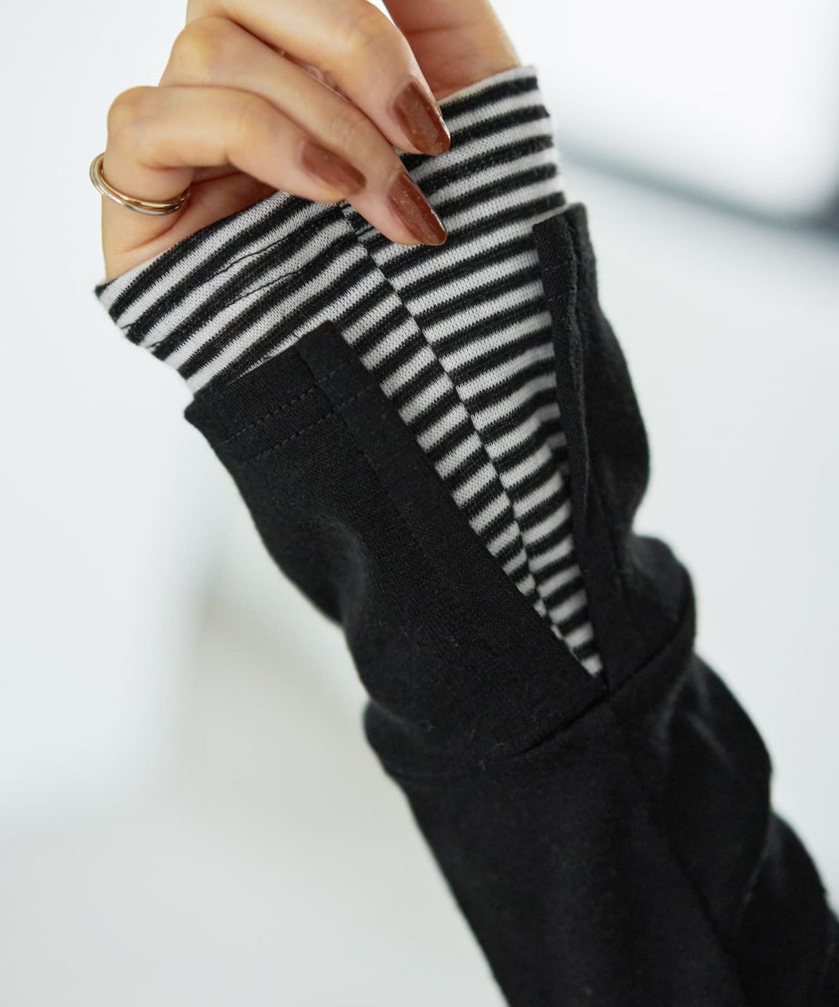 着用イメージ 166cm ブラック