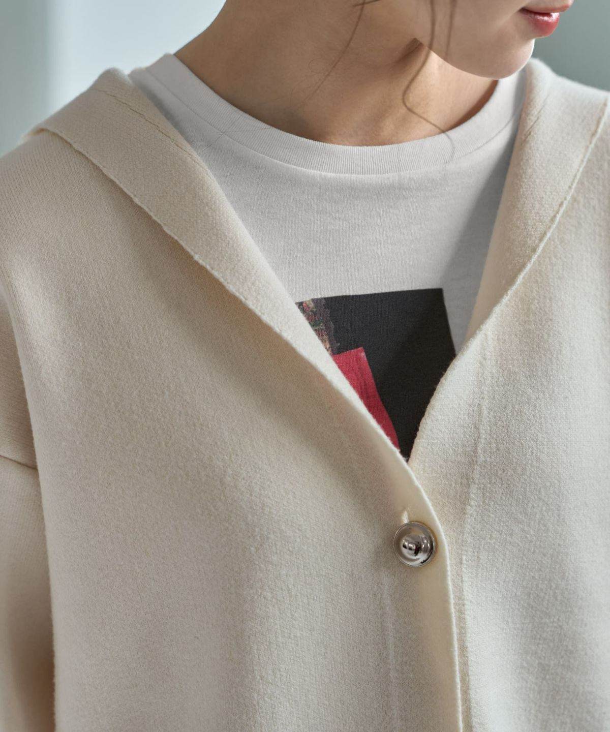 着用イメージ 167cm オフホワイト