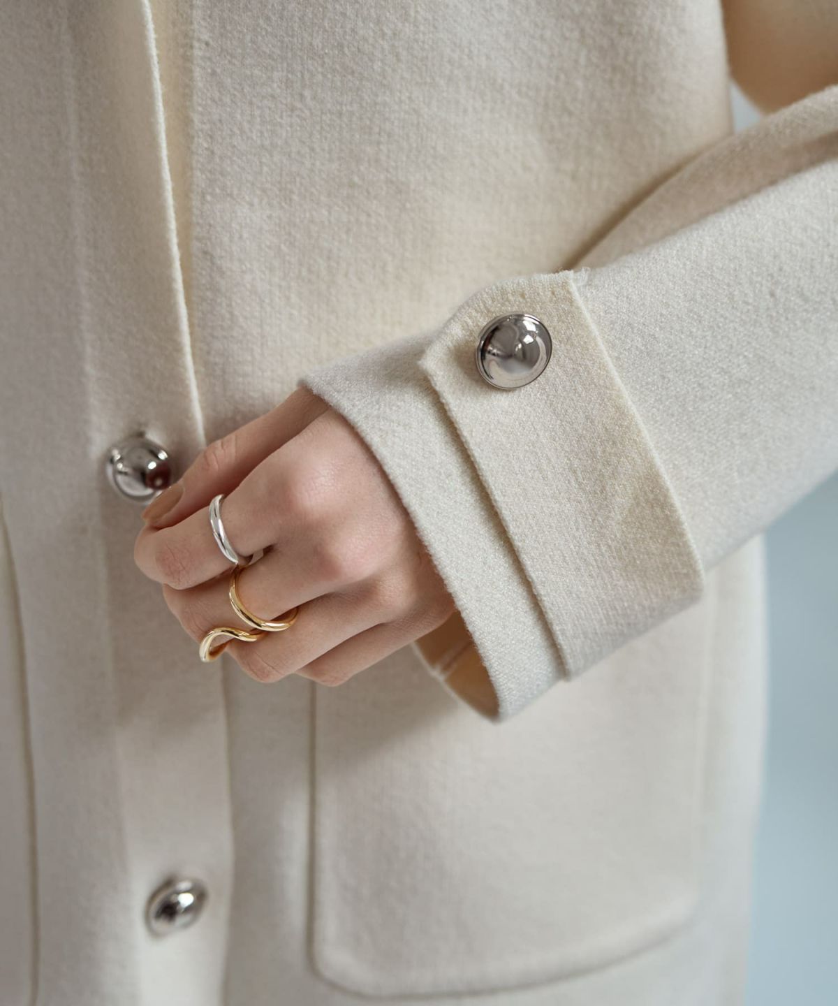 着用イメージ 167cm オフホワイト