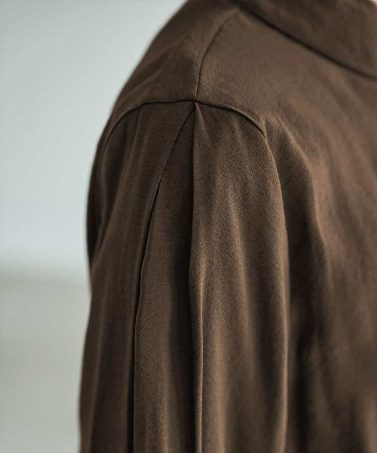 着用イメージ 167cm ブラウンカーキ