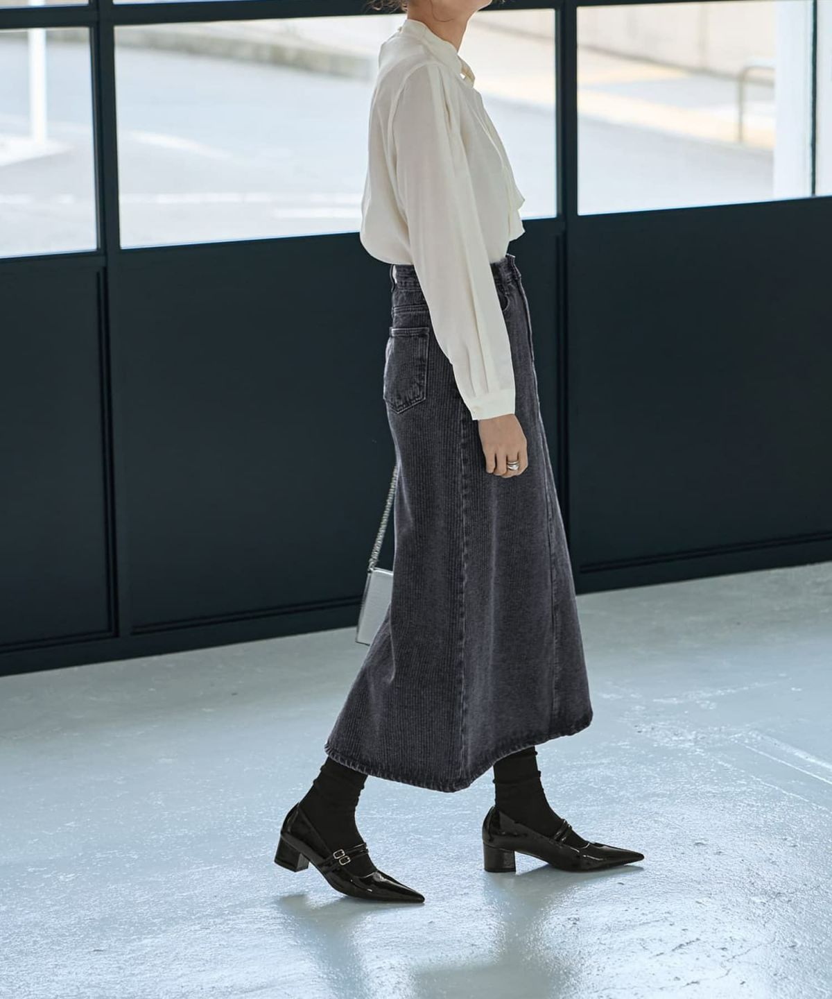 着用イメージ 167cm オフホワイト