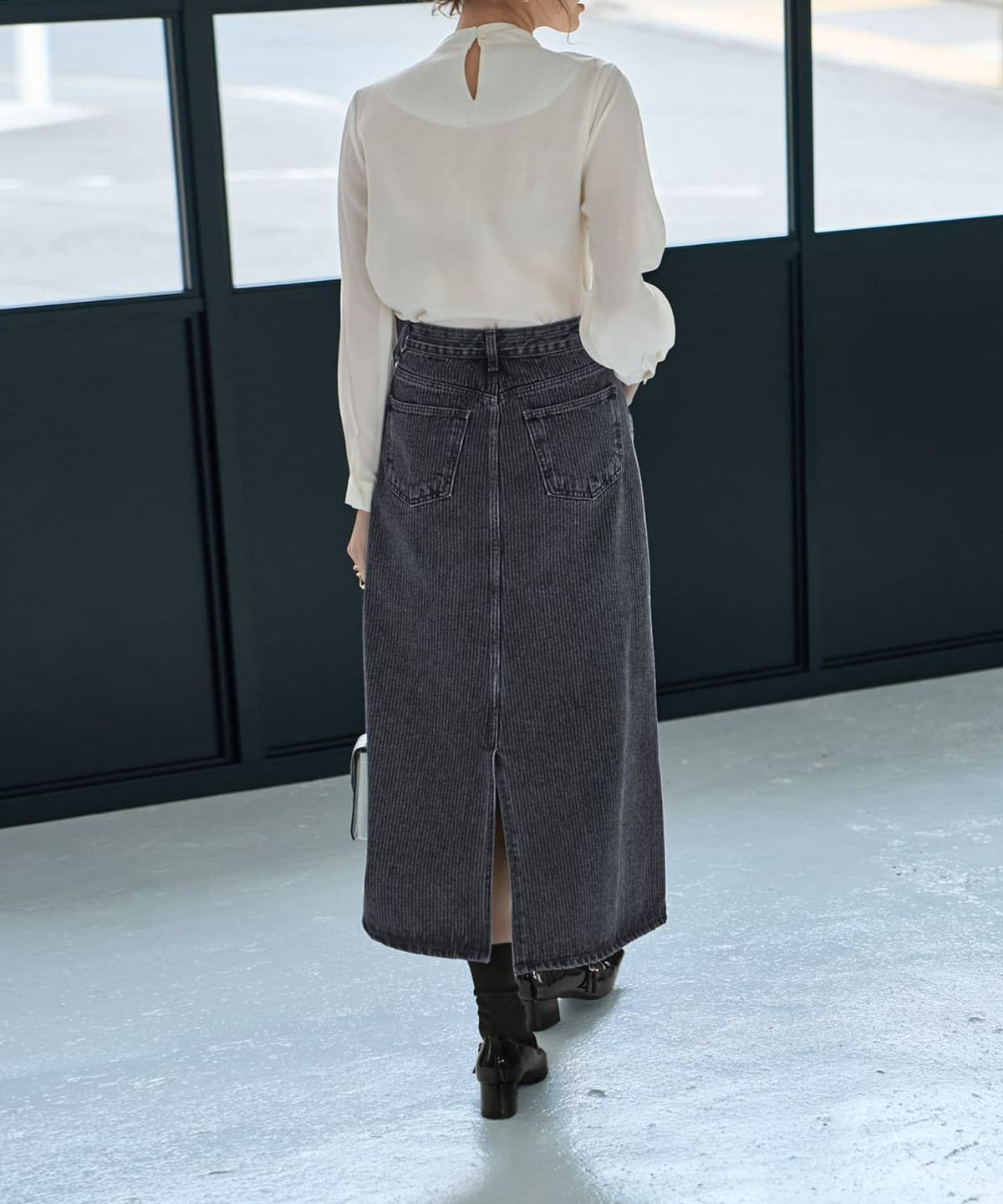 着用イメージ 167cm オフホワイト