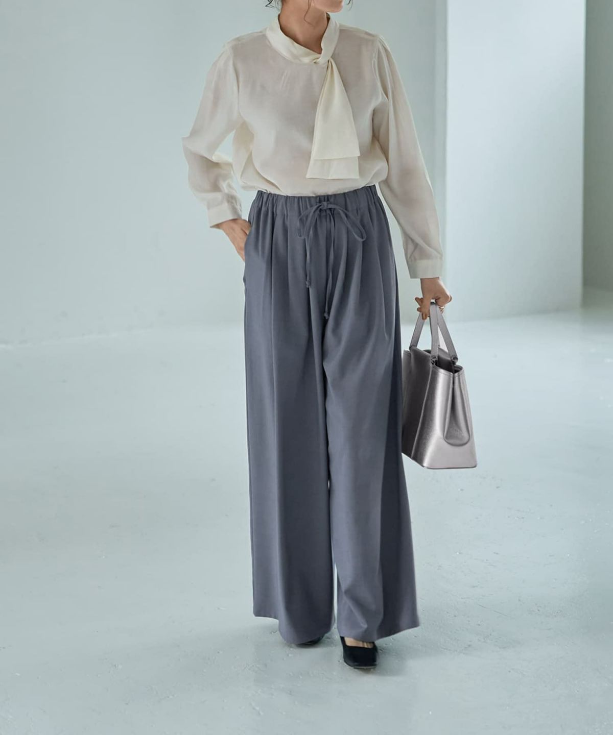 着用イメージ 167cm オフホワイト