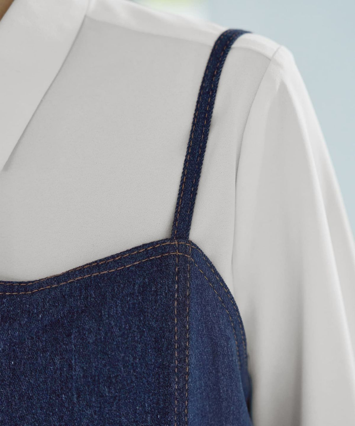 着用イメージ 167cm ネイビーミックス