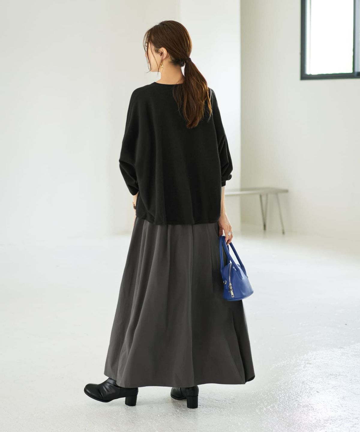 着用イメージ 166cm ブラック