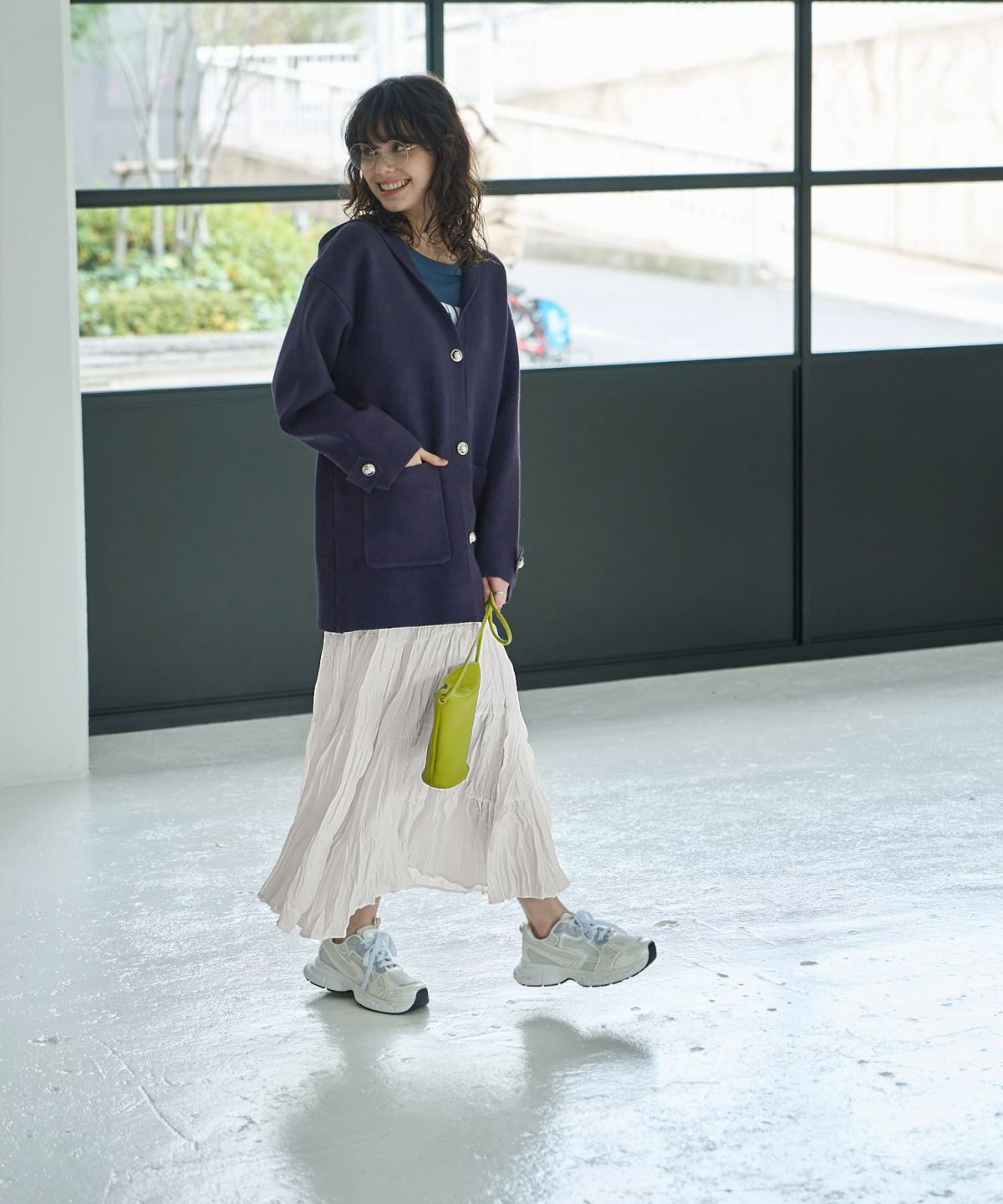 着用イメージ 167㎝　アイボリー