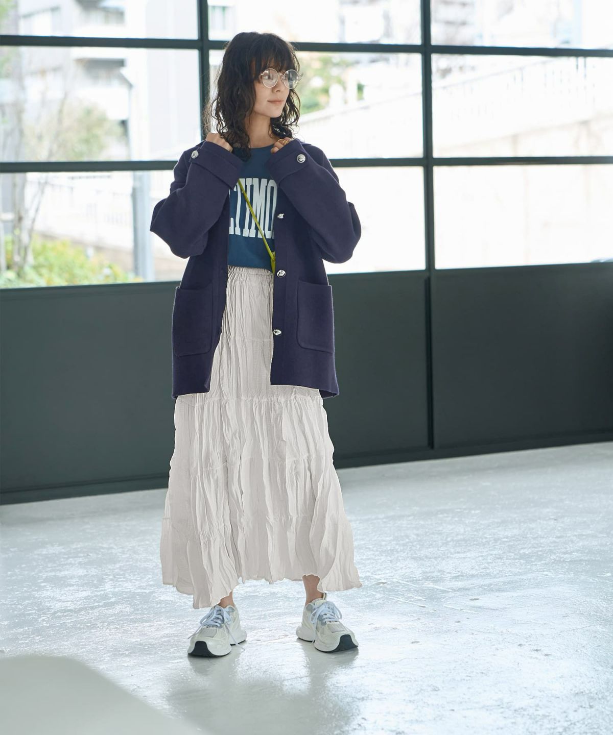 着用イメージ 167㎝　アイボリー