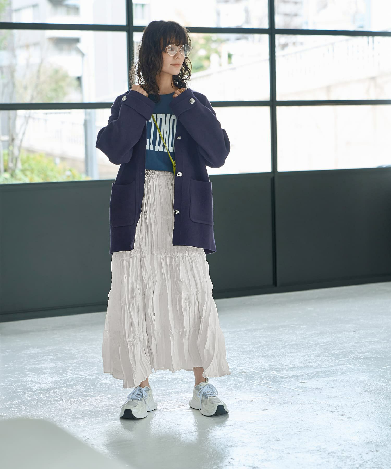 着用イメージ 167㎝　アイボリー