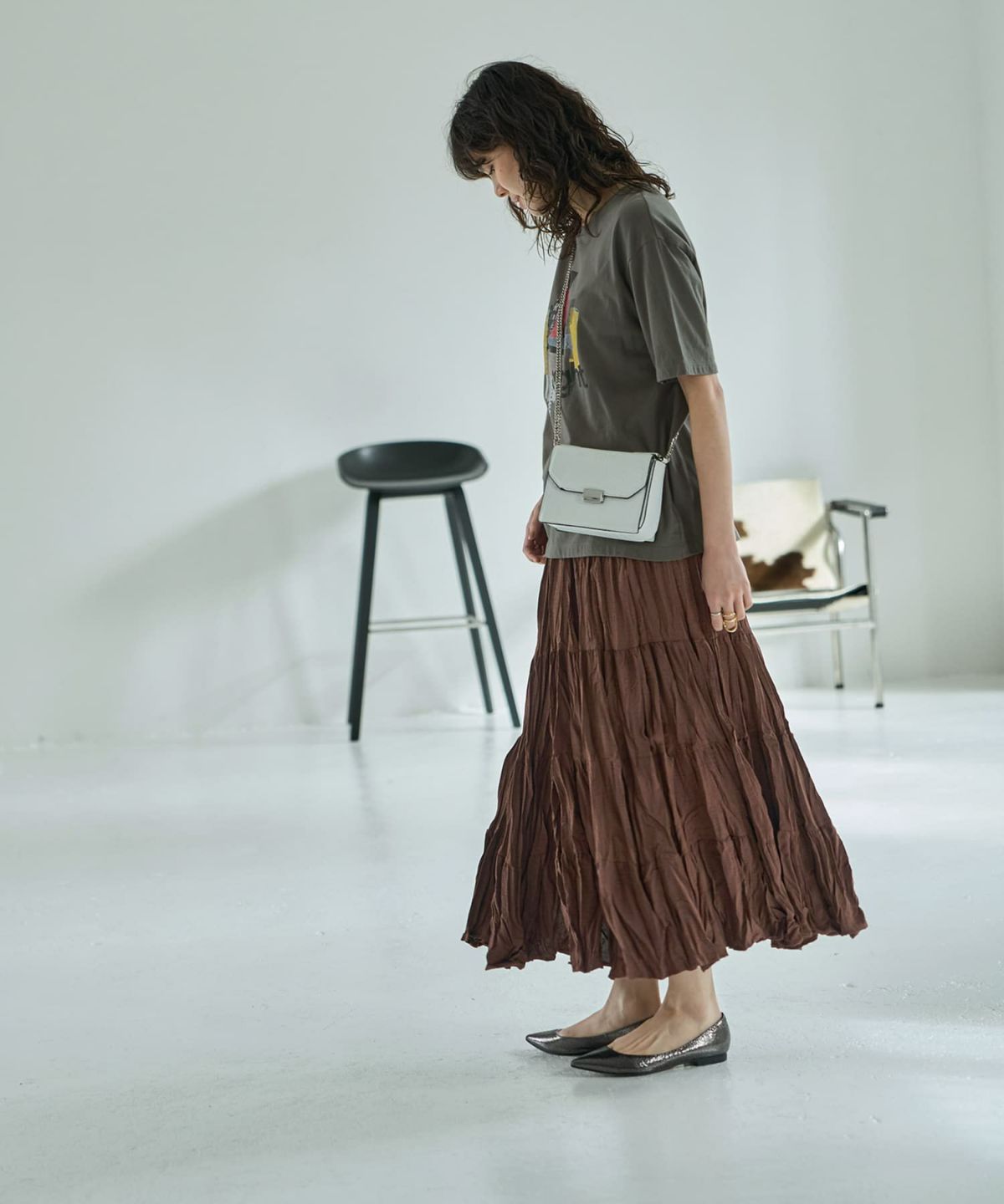 着用イメージ 167㎝　ブラウン