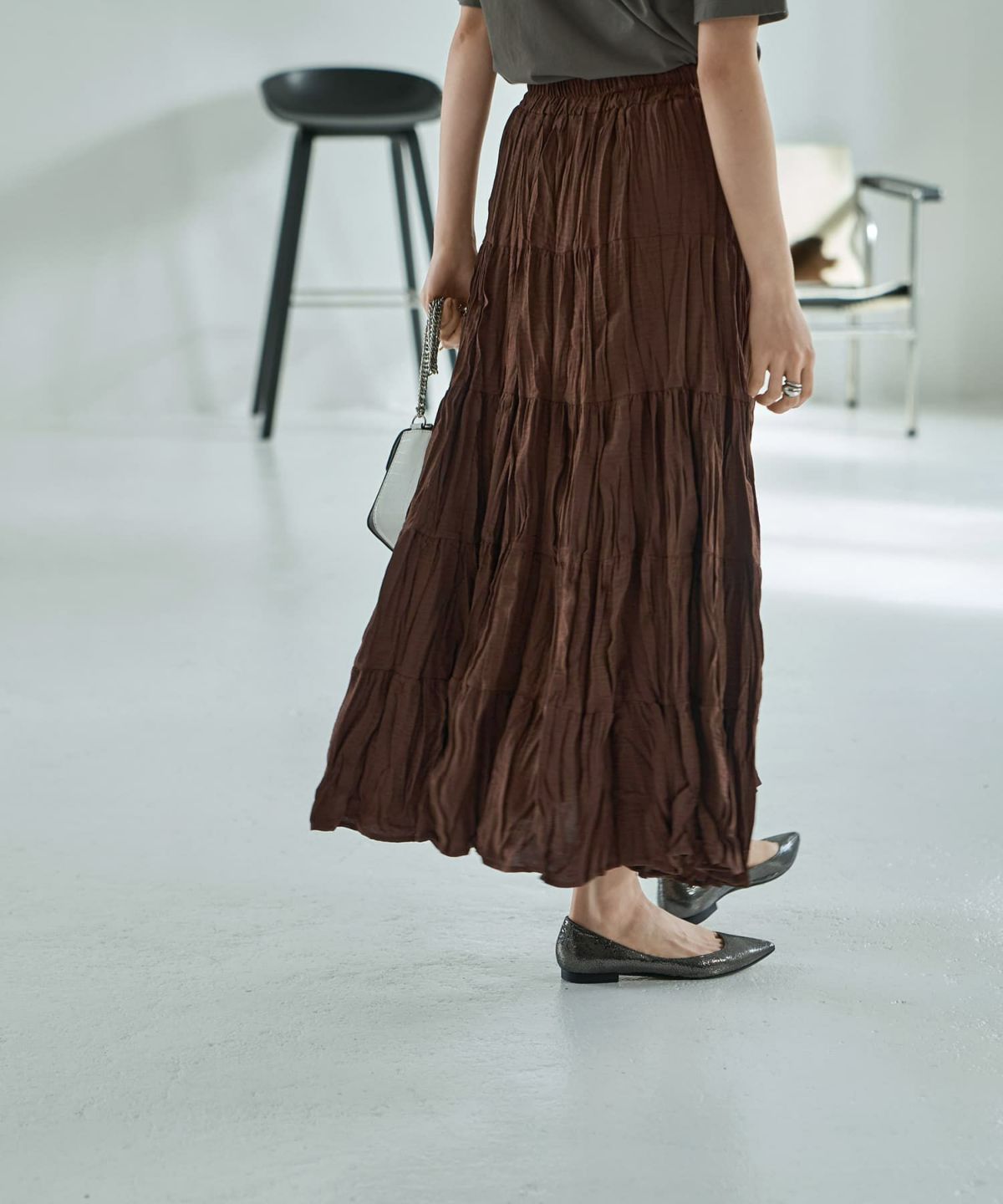 着用イメージ 167㎝　ブラウン