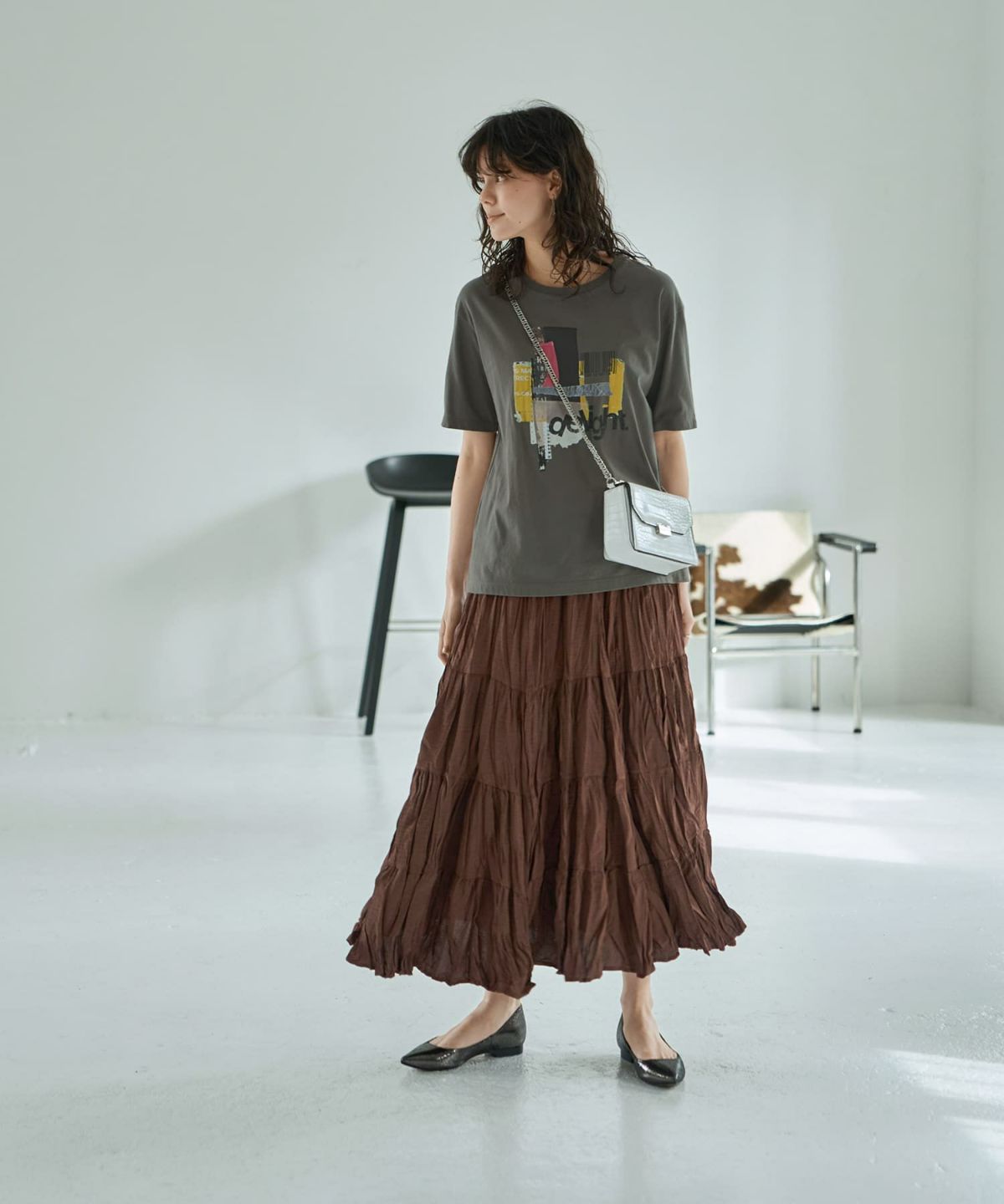 着用イメージ 167㎝　ブラウン