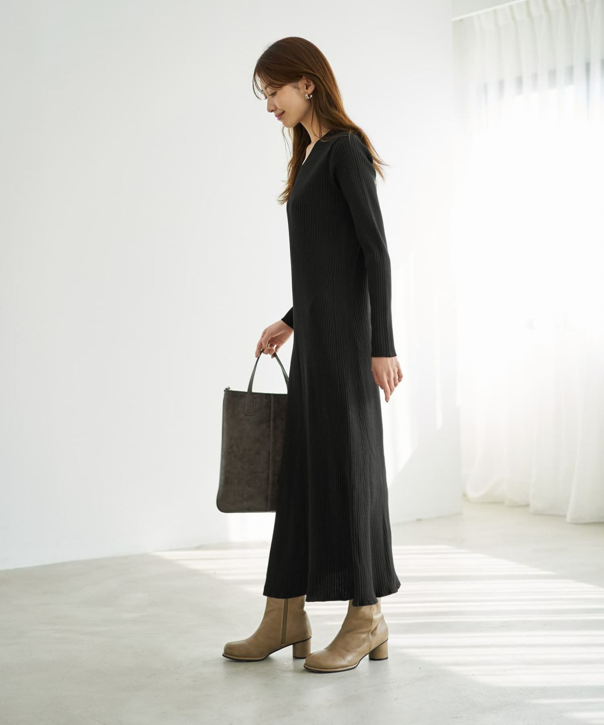 着用イメージ 167cm ブラック 02サイズ