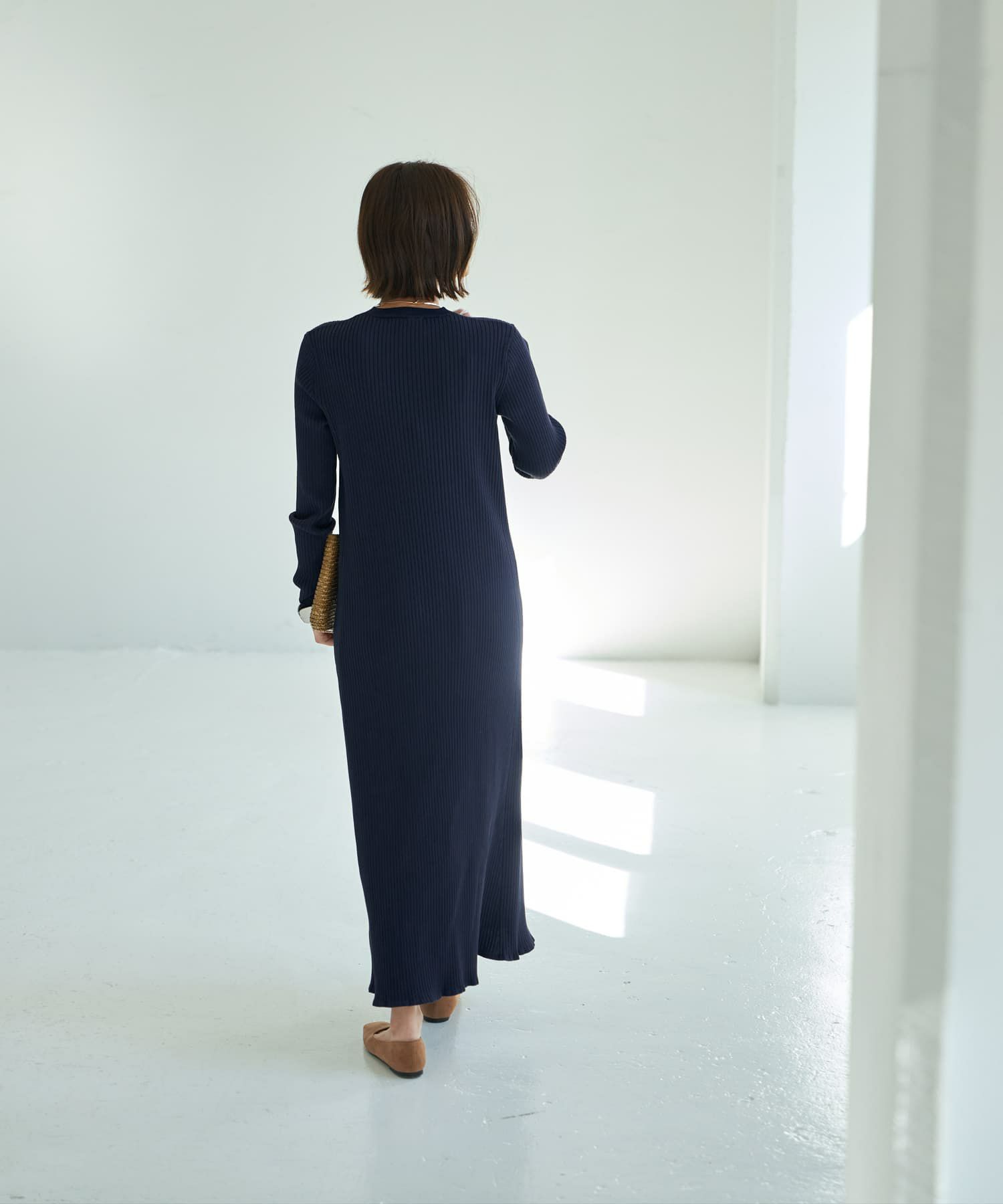 着用イメージ 167cm ネイビー 02サイズ