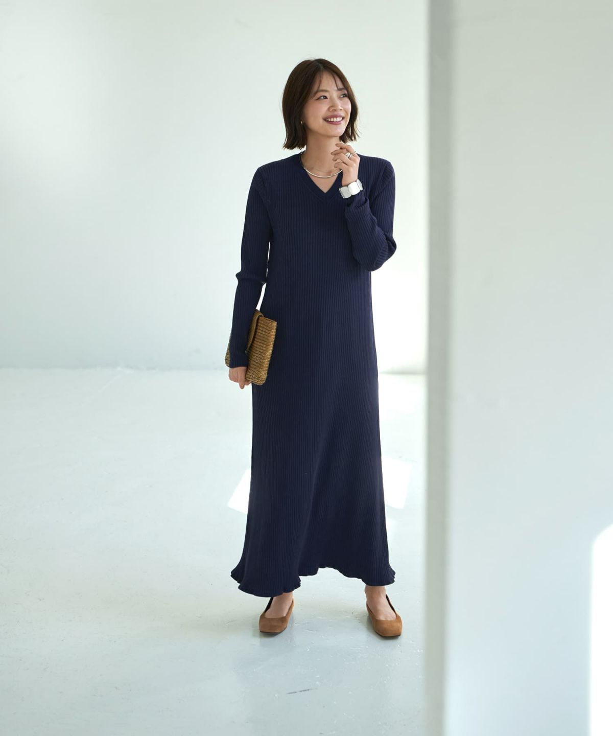 着用イメージ 167cm ネイビー 02サイズ