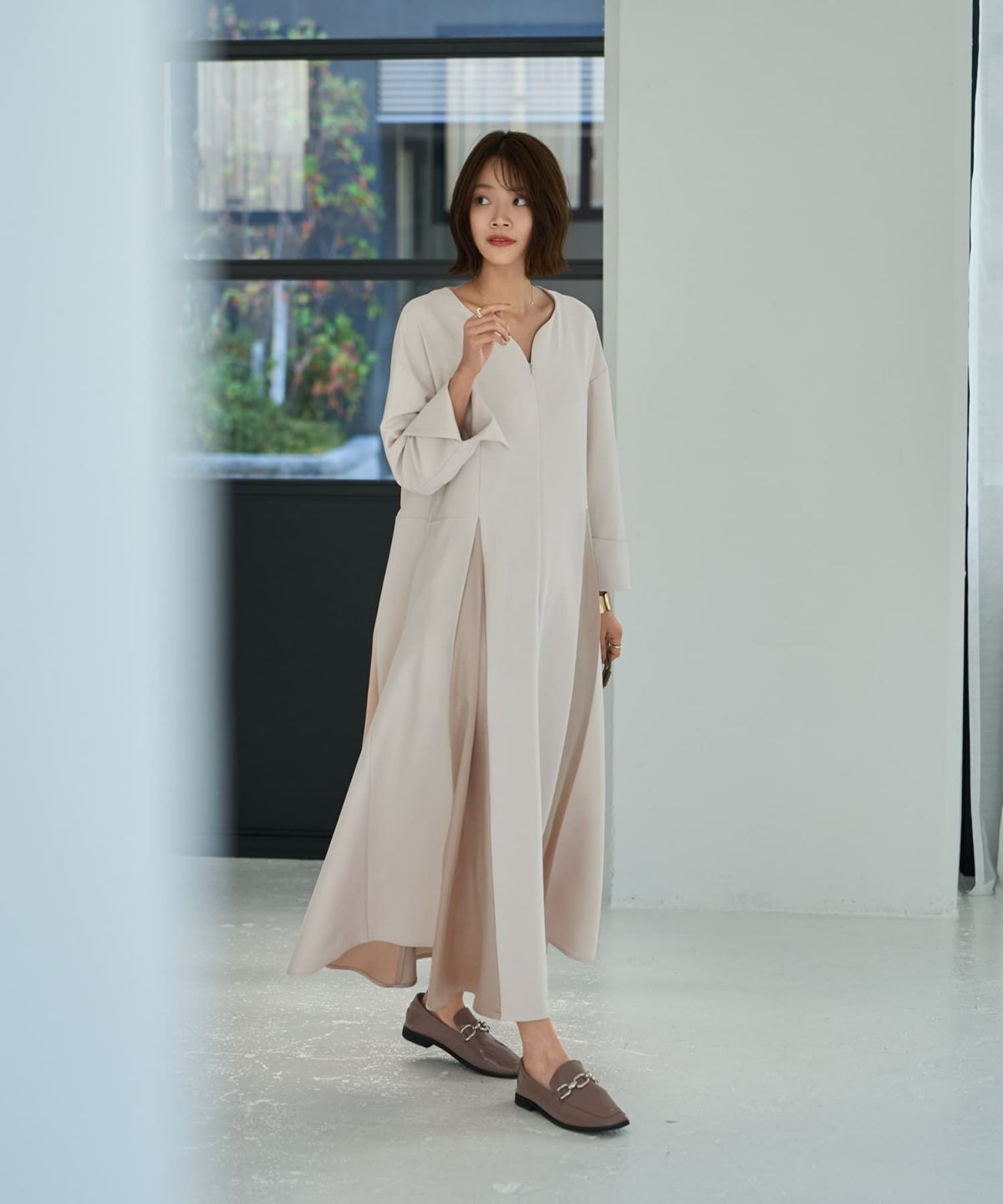 着用イメージ 167㎝　02サイズ　エクリュベージュ