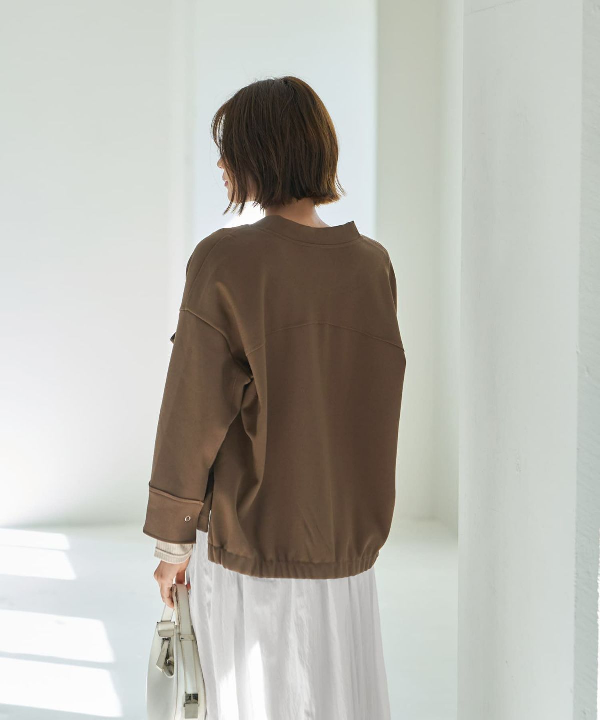 着用イメージ 167㎝　ブラウンカーキ