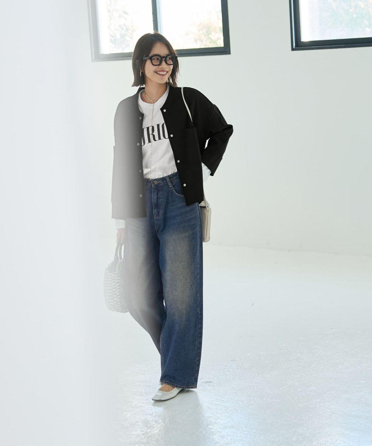 着用イメージ 167㎝　ブラック