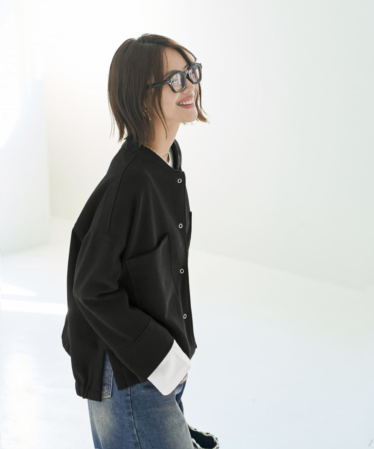 着用イメージ 167㎝　ブラック