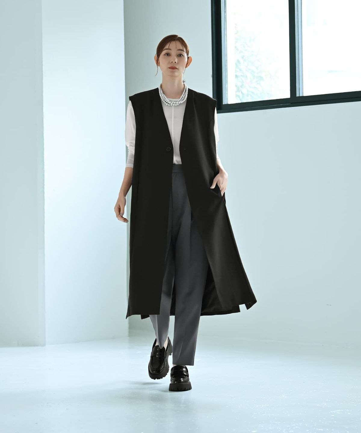 着用イメージ 170cm Fサイズ ブラック