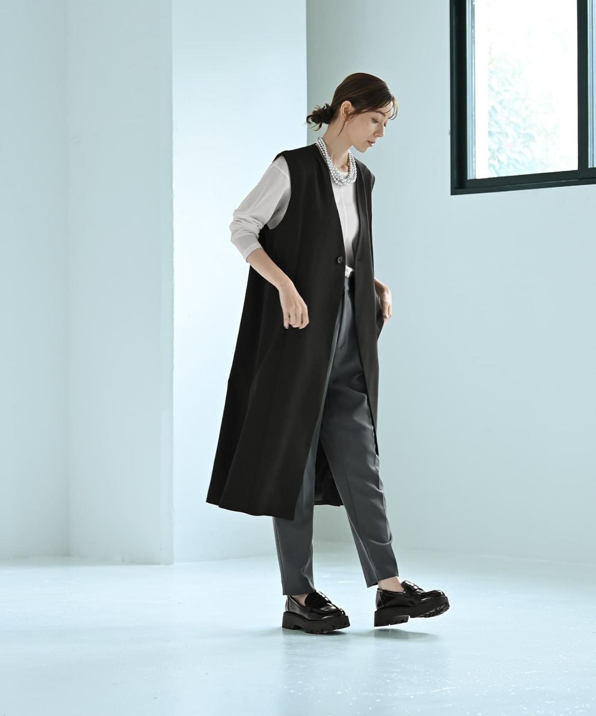 着用イメージ 170cm Fサイズ ブラック