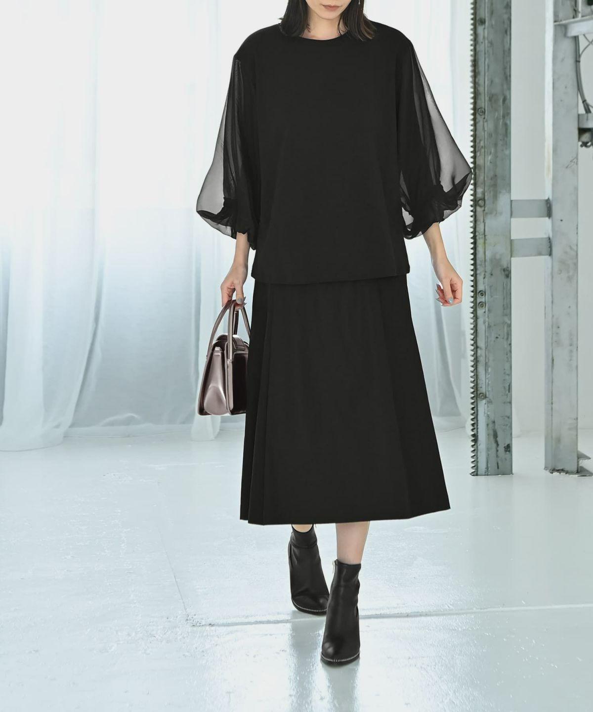 着用イメージ 170cm Fサイズ ブラック