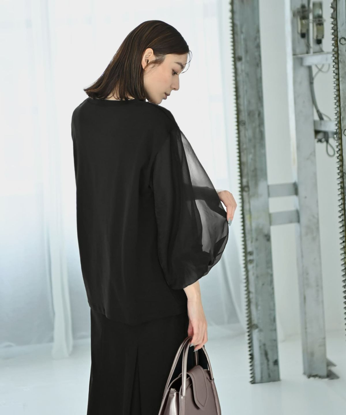 着用イメージ 170cm Fサイズ ブラック