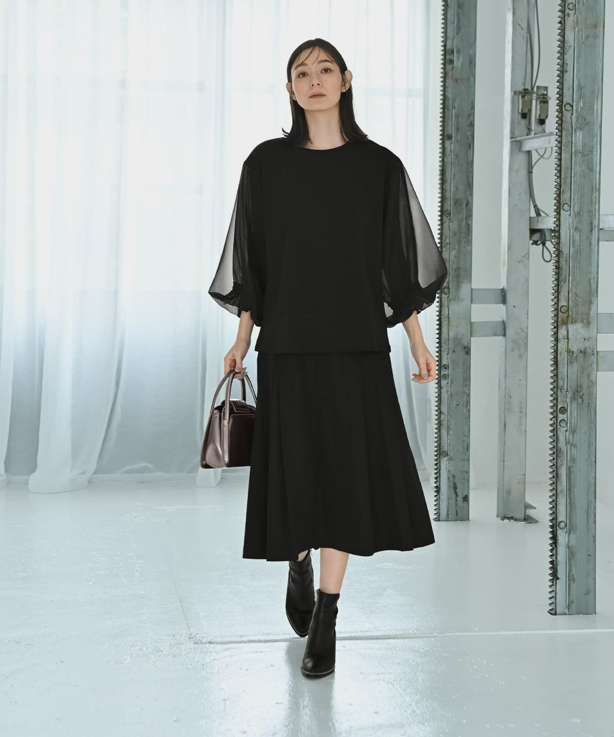 着用イメージ 170cm Fサイズ ブラック