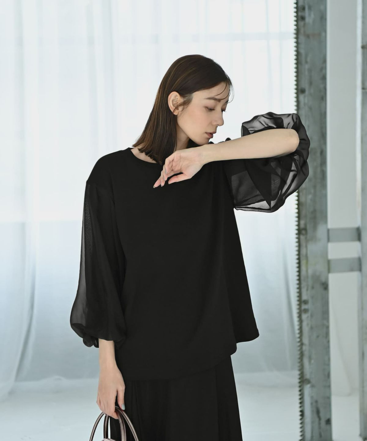 着用イメージ 170cm Fサイズ ブラック