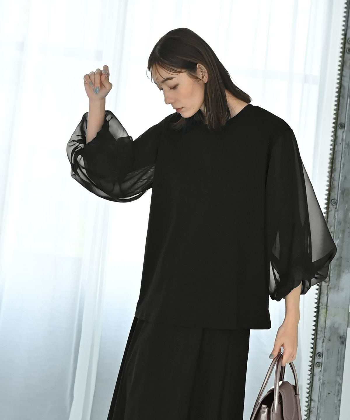 着用イメージ 170cm Fサイズ ブラック