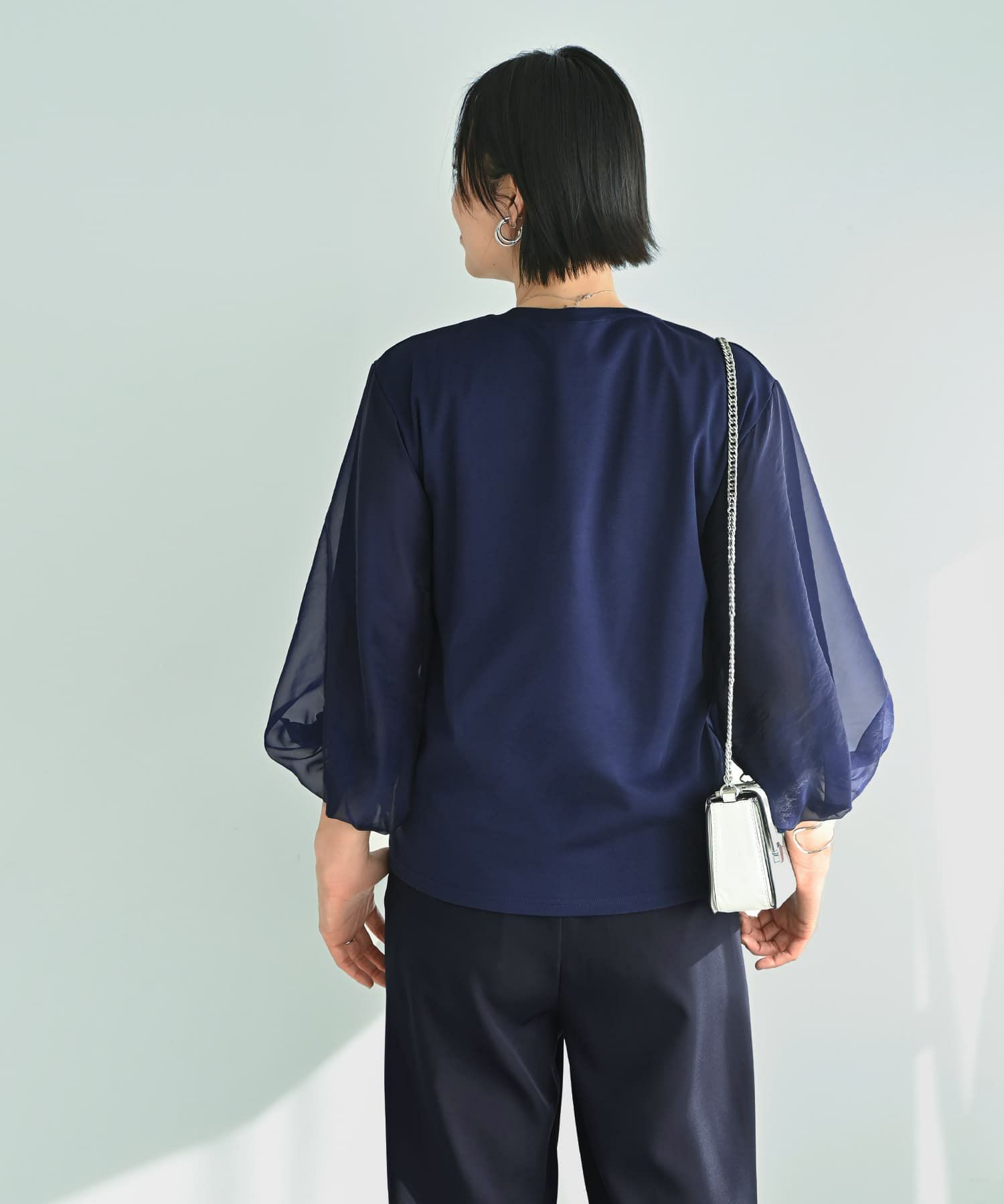 着用イメージ 187cm X-tallサイズ ネイビー