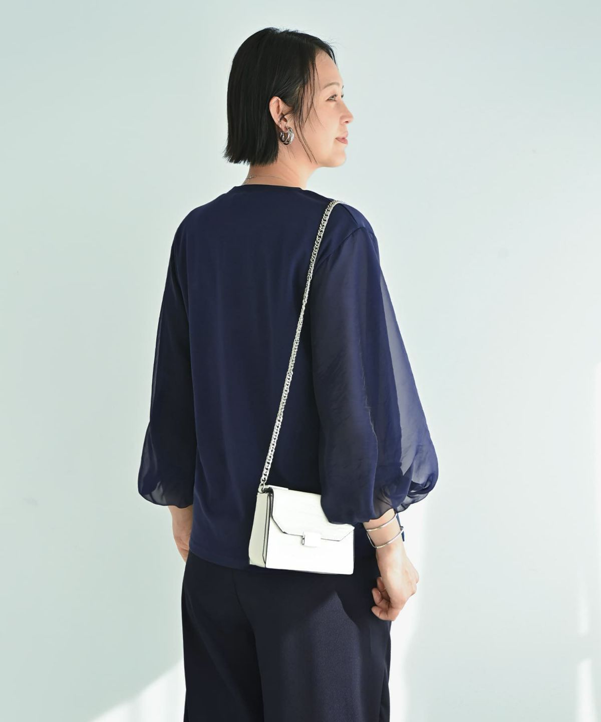 着用イメージ 187cm X-tallサイズ ネイビー