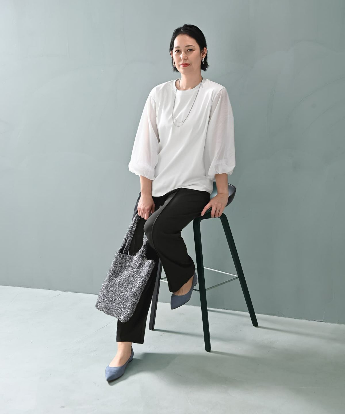 着用イメージ 187cm X-tallサイズ ホワイト