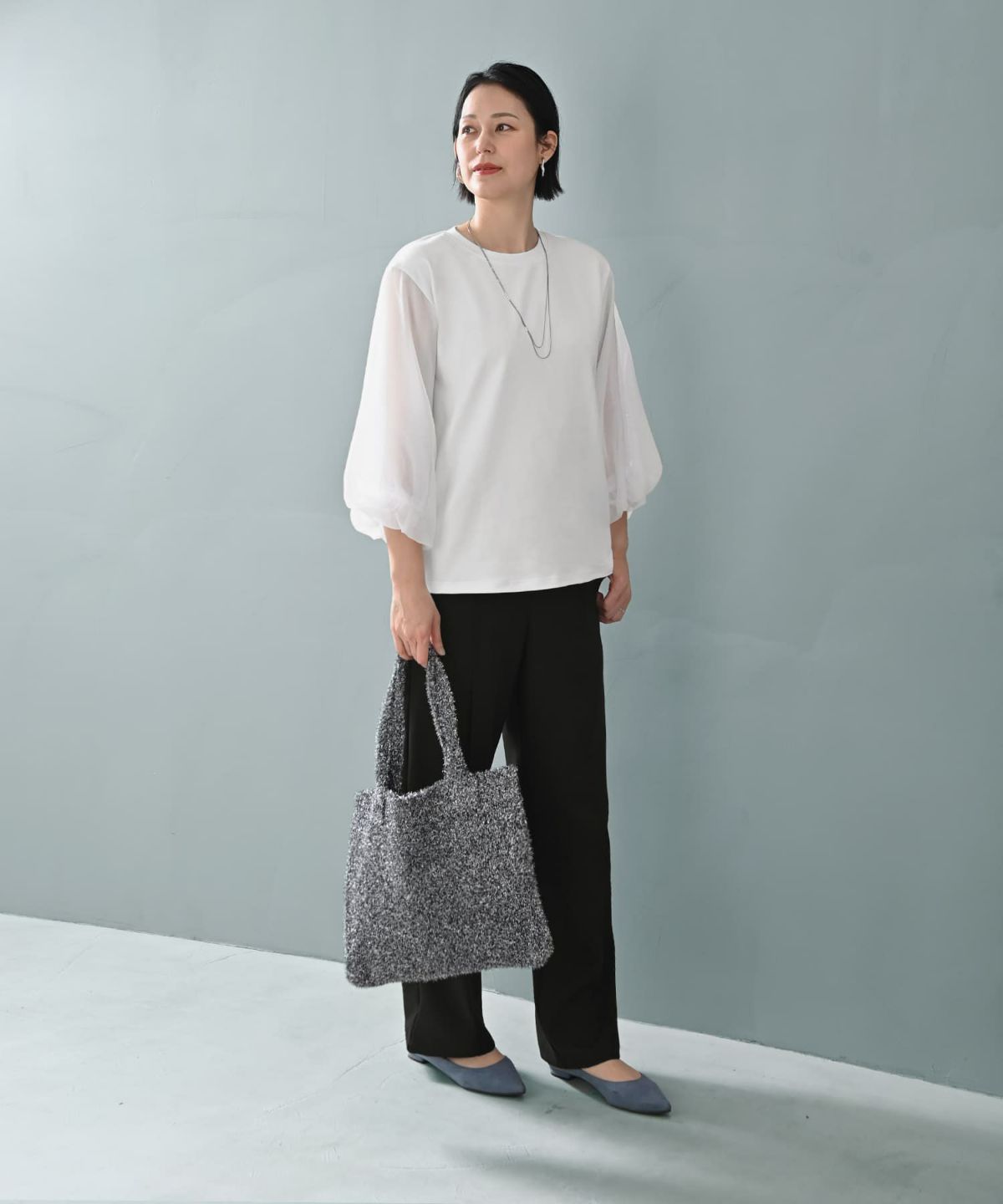 着用イメージ 187cm X-tallサイズ ホワイト