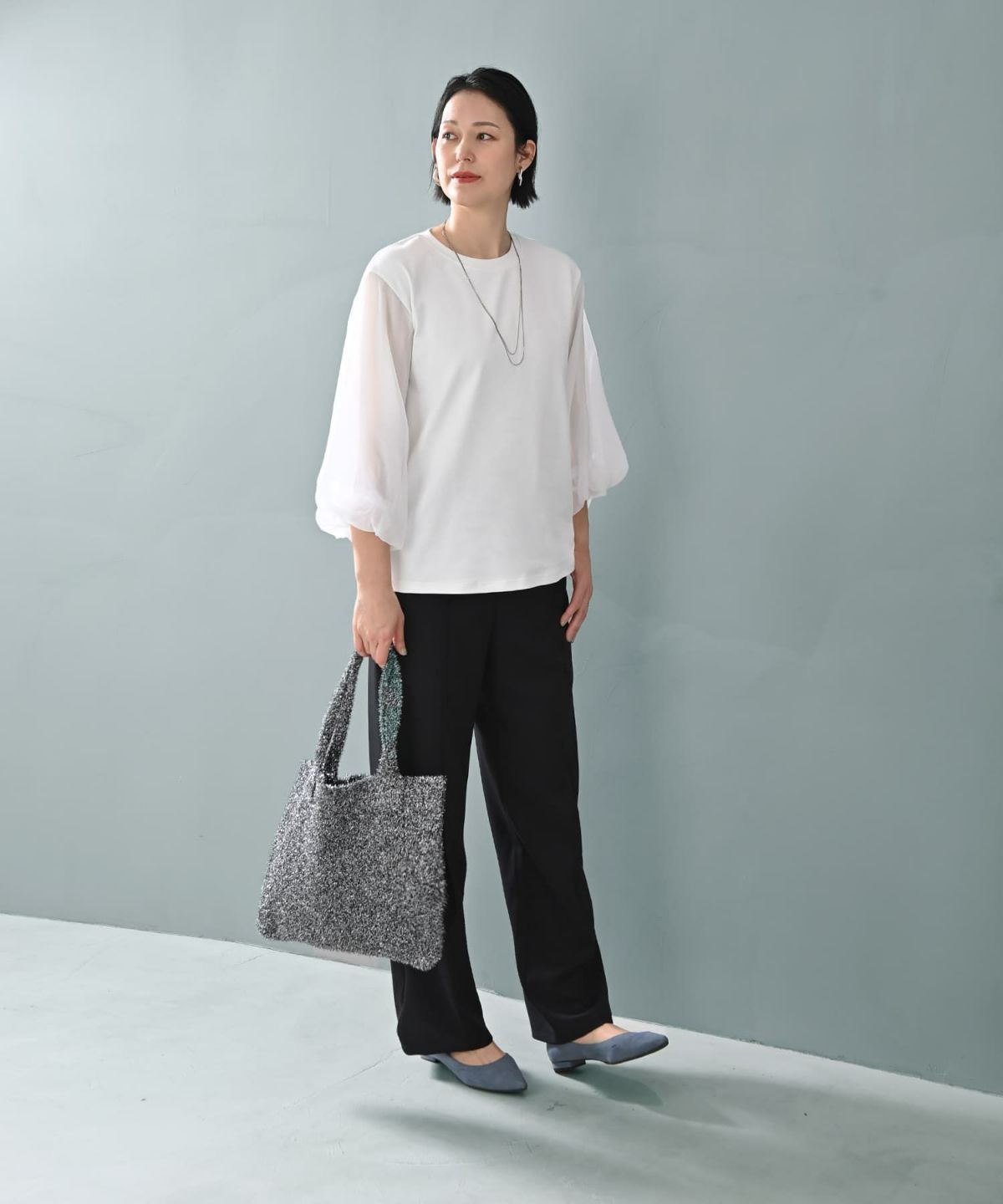 着用イメージ 187cm X-tallサイズ ホワイト