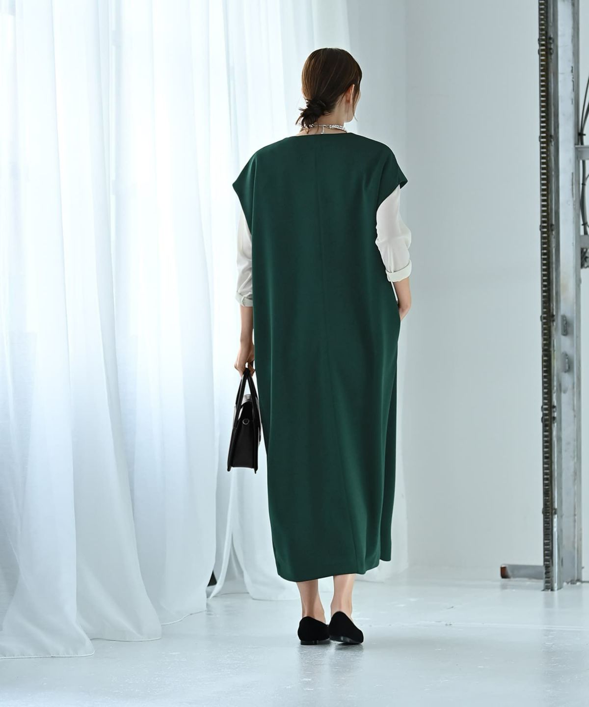 着用イメージ 170cm Fサイズ グリーン