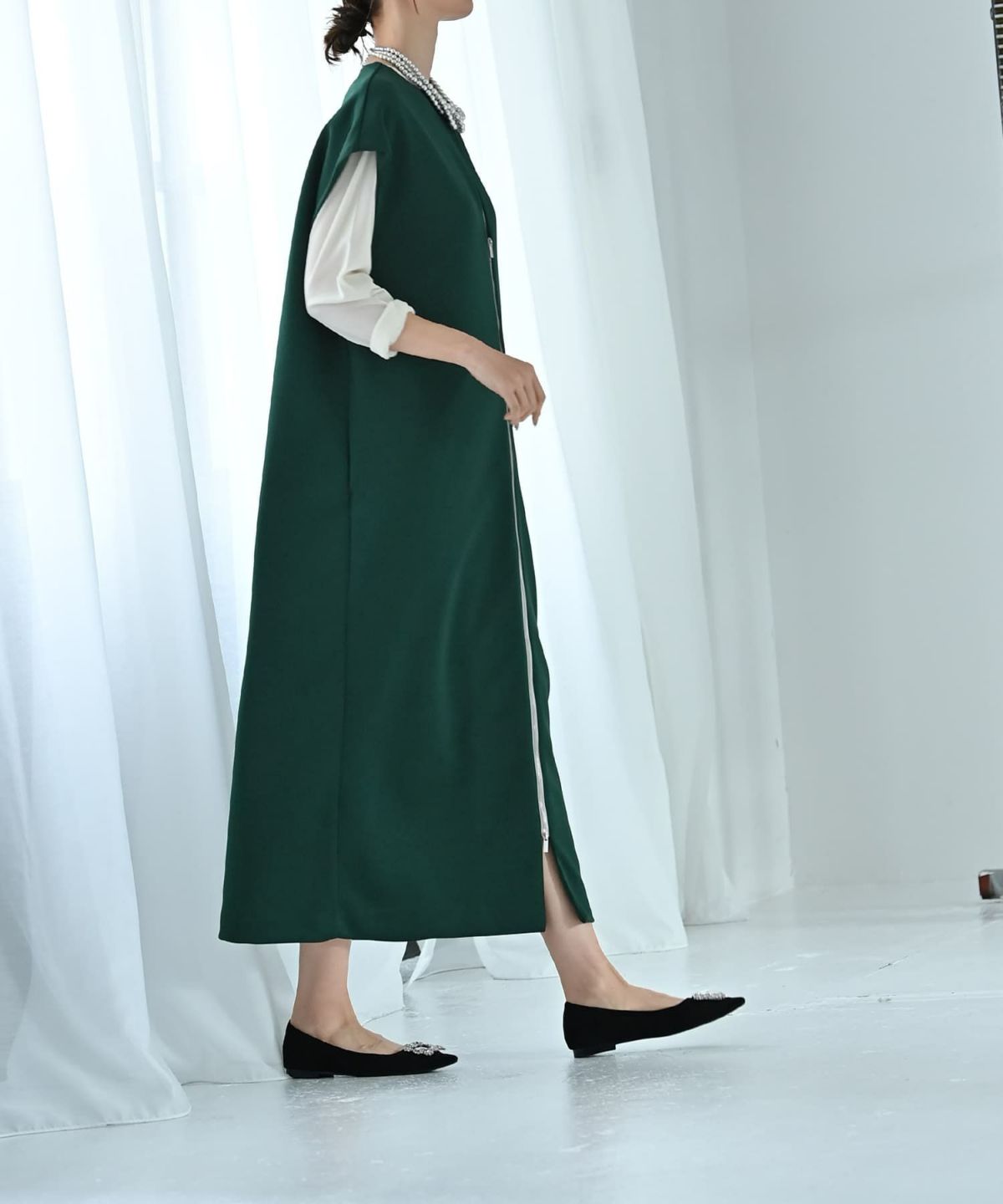 着用イメージ 170cm Fサイズ グリーン