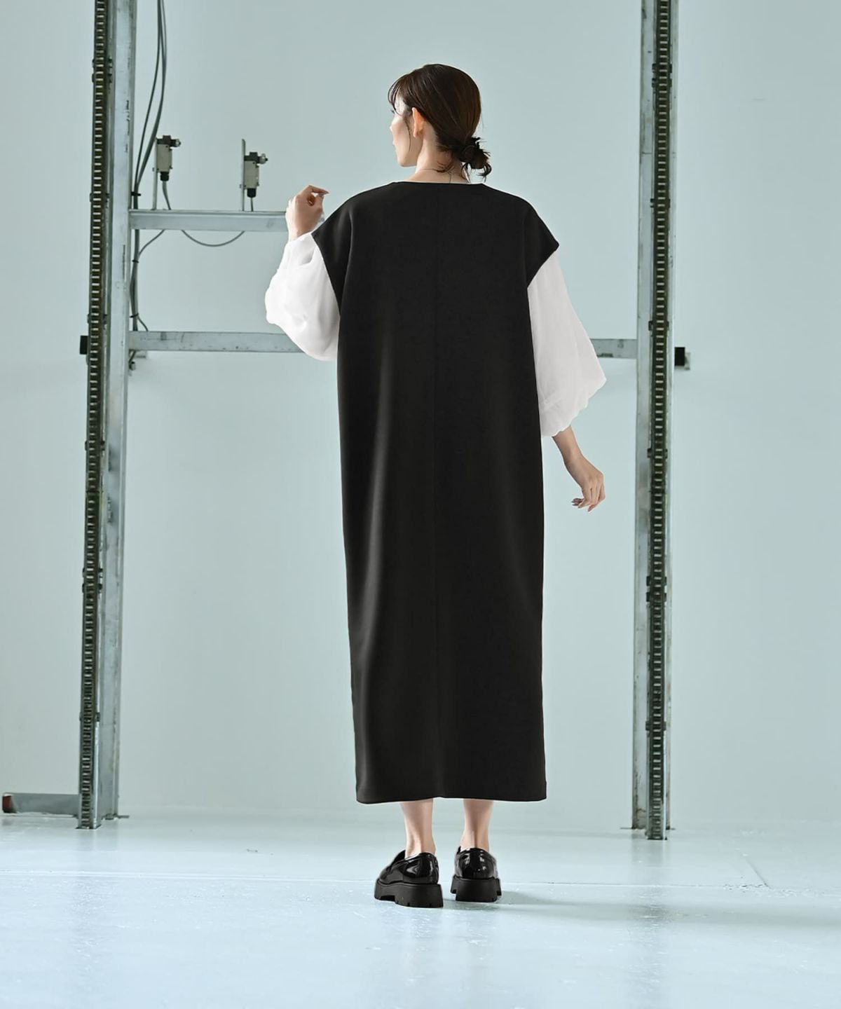 着用イメージ 170cm Fサイズ ブラック