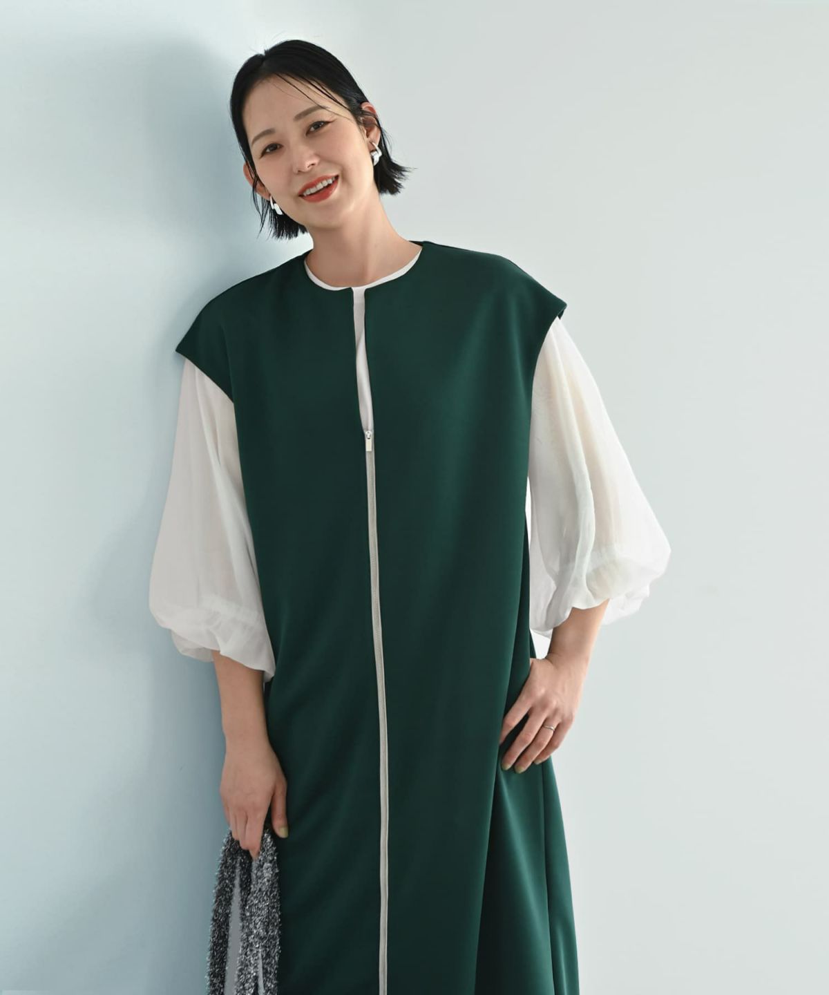 着用イメージ 187cm X-tallサイズ グリーン