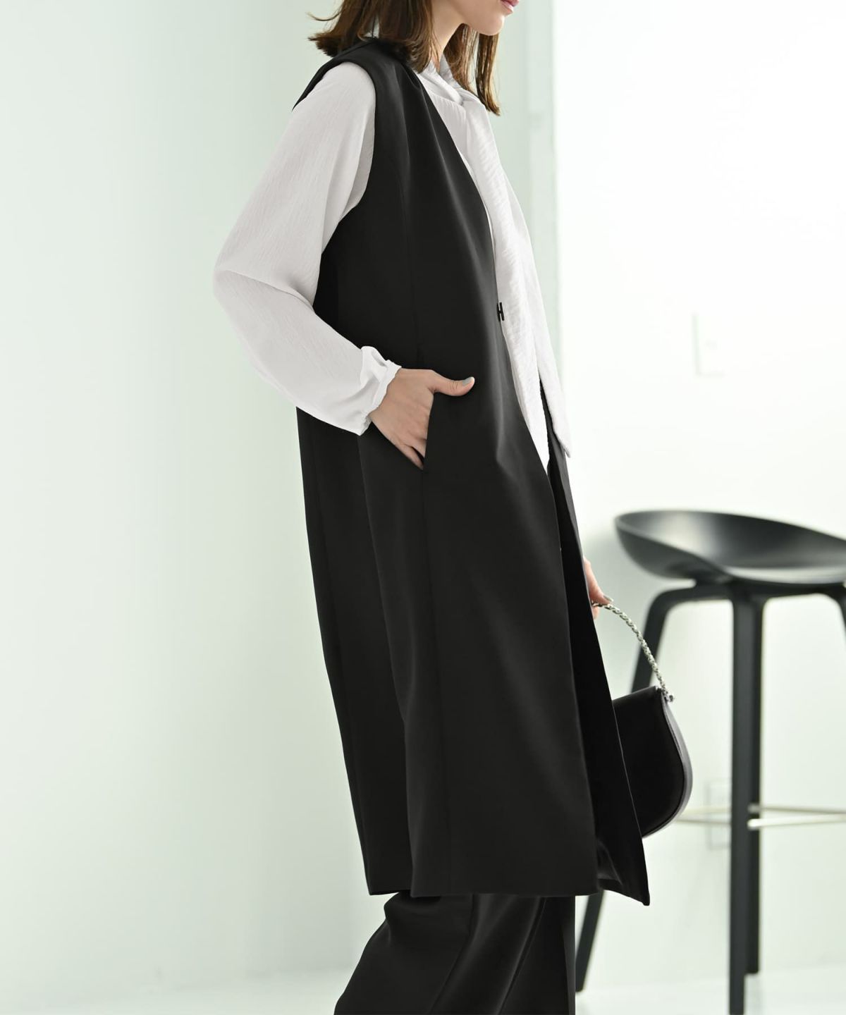 着用イメージ 170cm ブラック