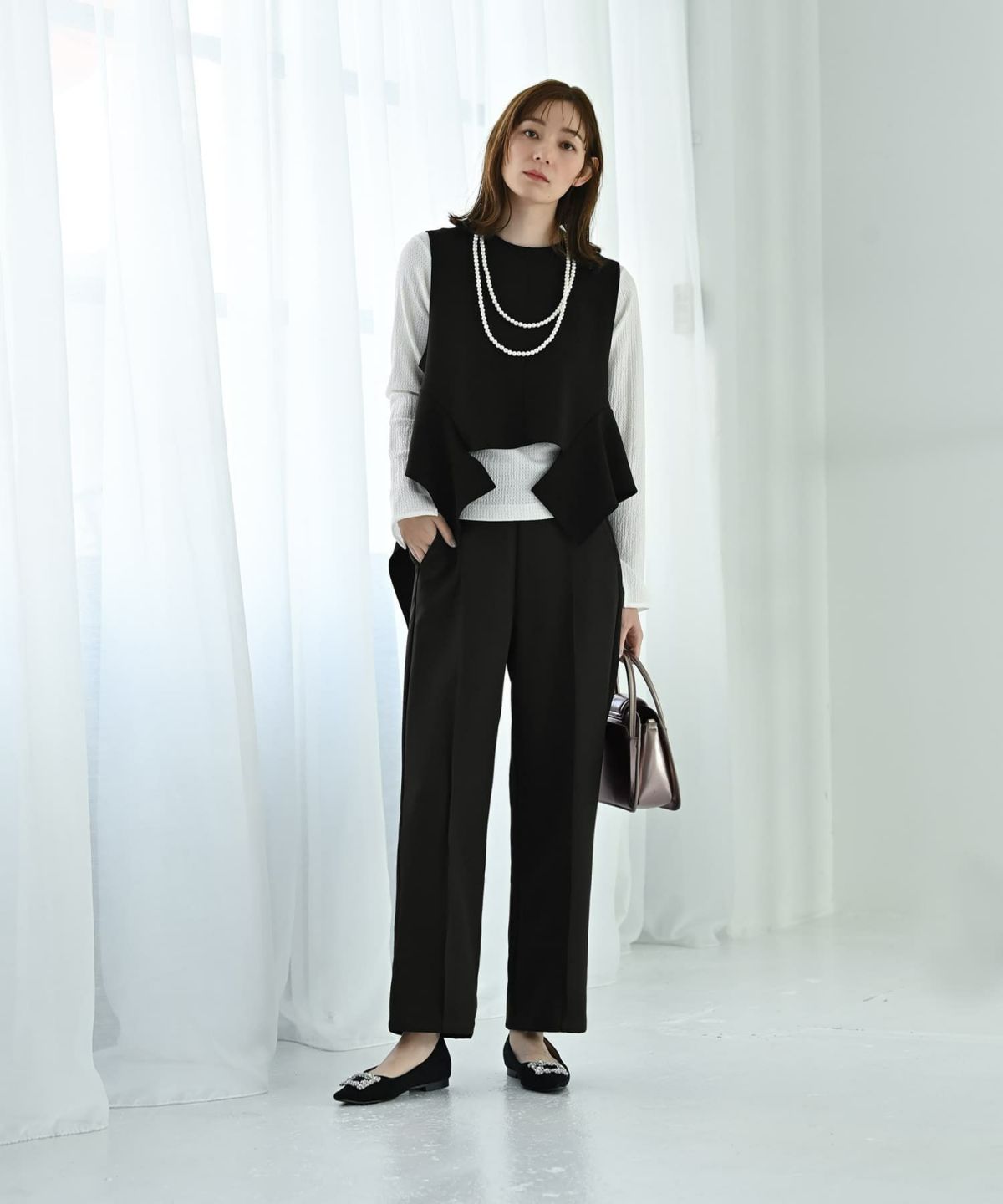 着用イメージ 170cm 02サイズ　ブラック