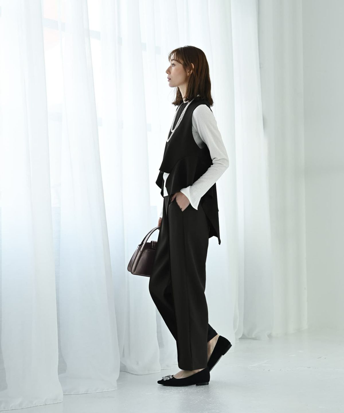 着用イメージ 170cm 02サイズ　ブラック