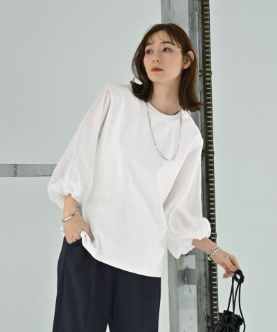 スタイルデリ STYLE DELI 【BLK001】スムースオーバーTシャツ （オフホワイト） スタイルデリ STYLE DELI 【BLK001】スムースオーバーTシャツ