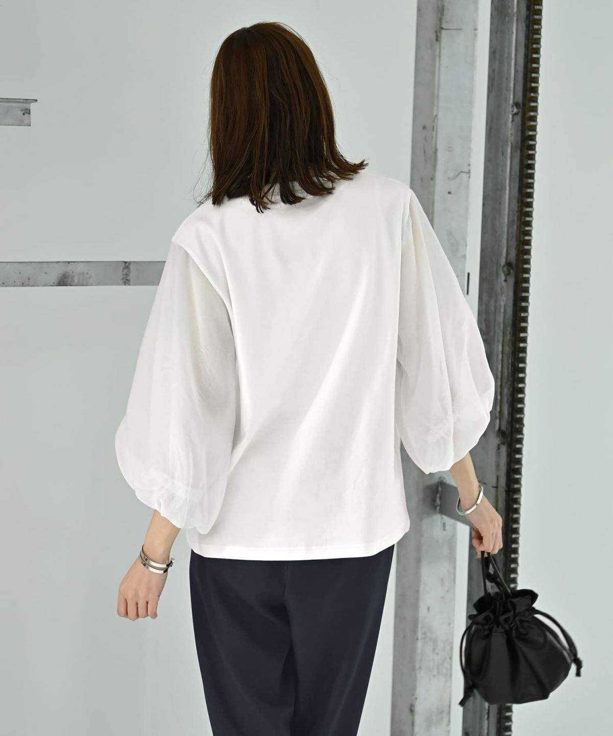 着用イメージ 170cm ホワイト