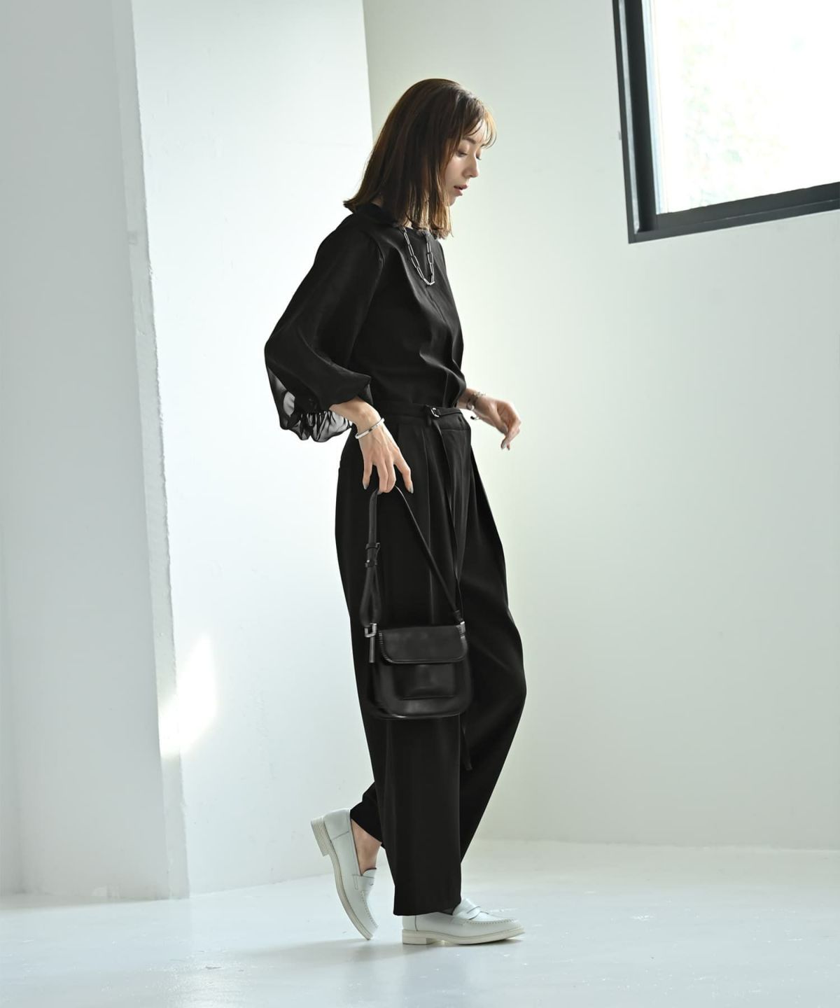 着用イメージ 170cm ブラック