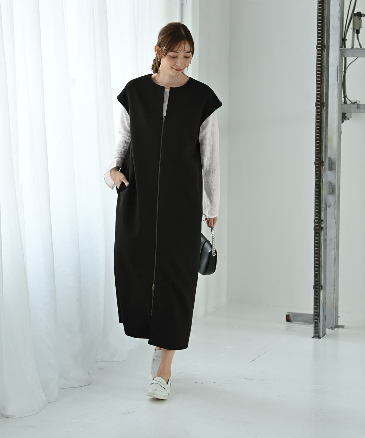 着用イメージ 170cm 02サイズ ブラック