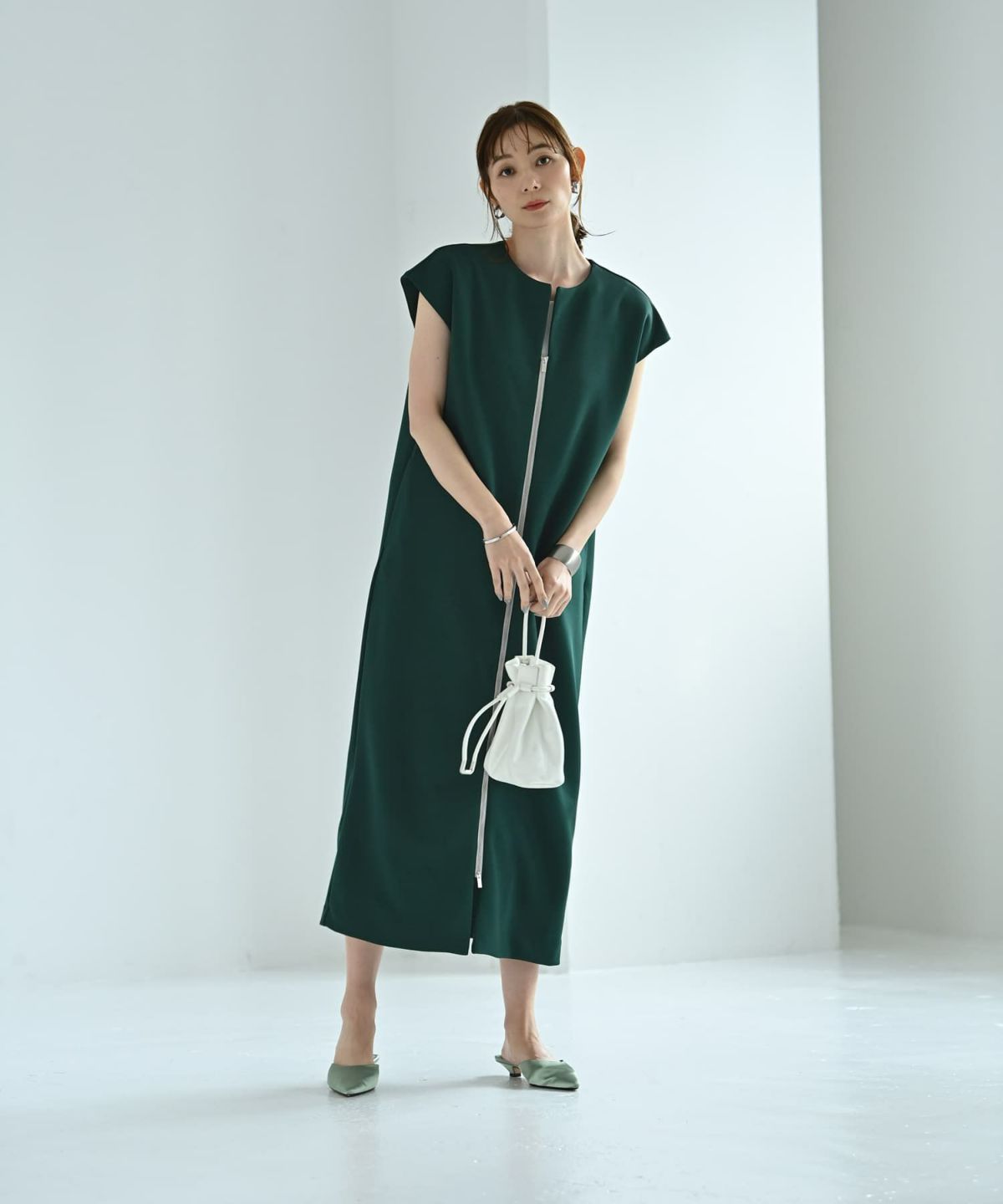 着用イメージ 170cm 02サイズ グリーン