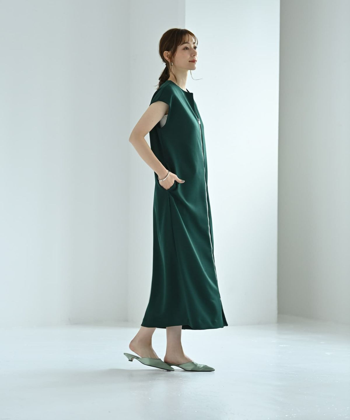 着用イメージ 170cm 02サイズ グリーン