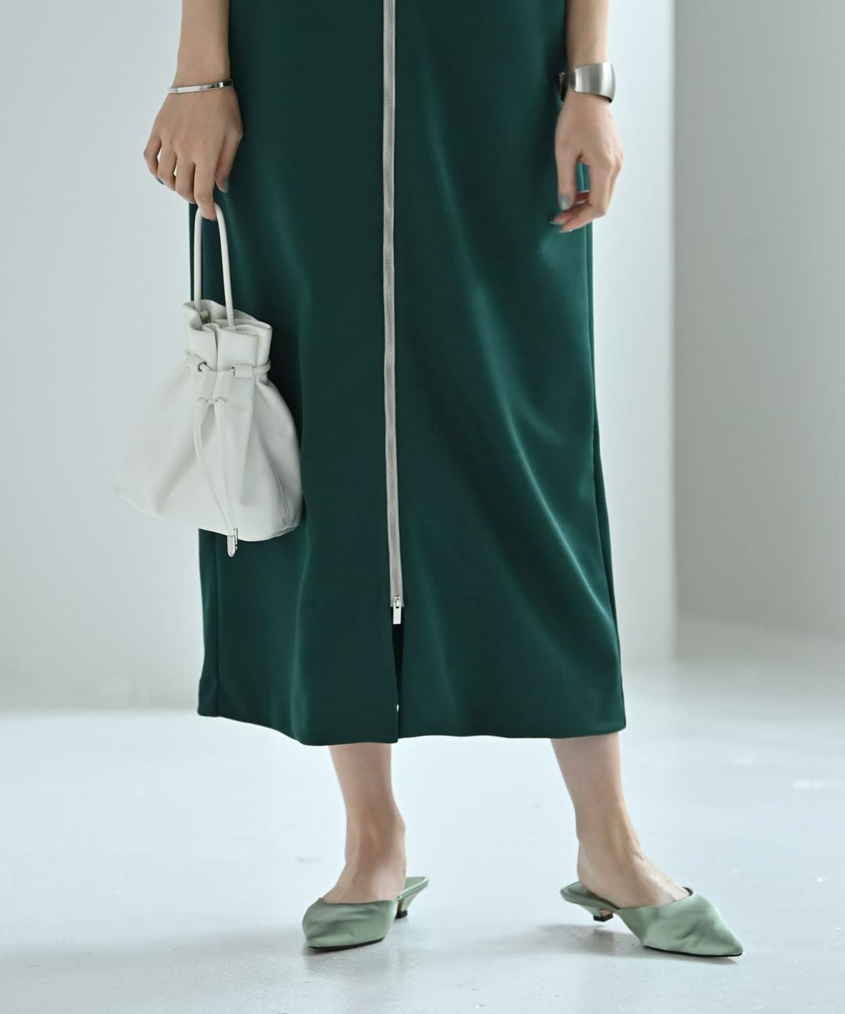 着用イメージ 170cm 02サイズ グリーン