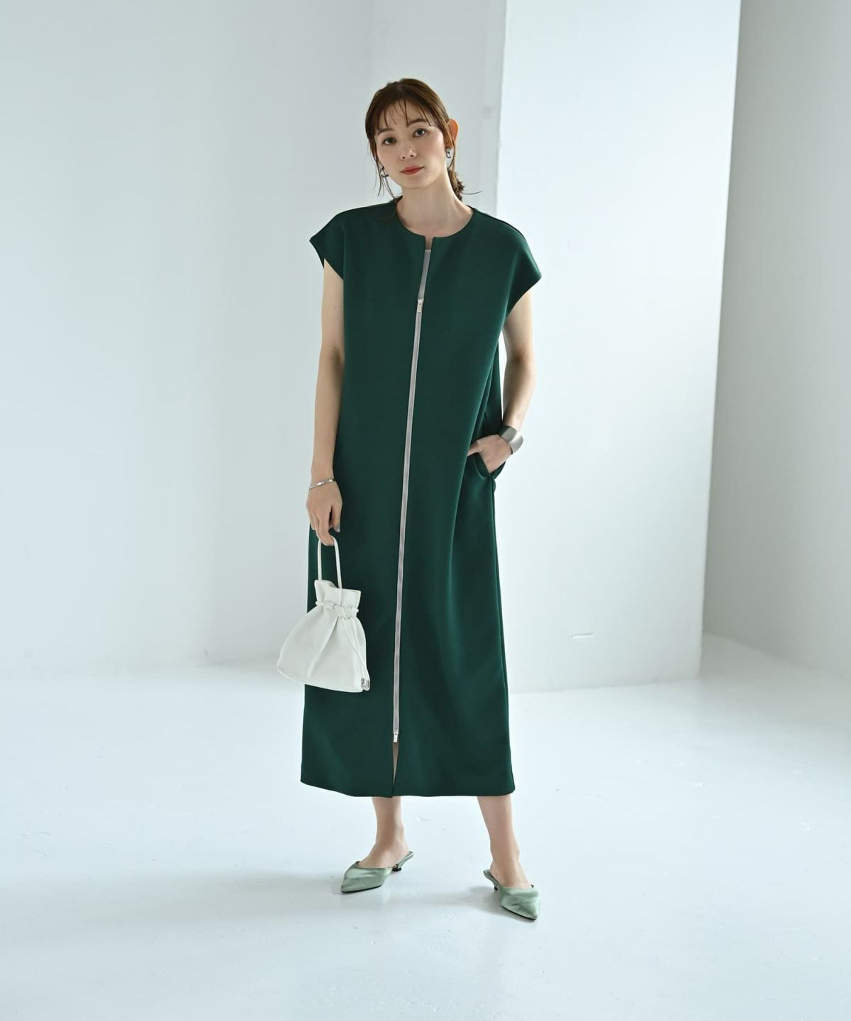 着用イメージ 170cm 02サイズ グリーン